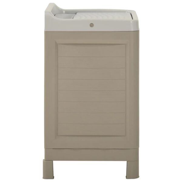 vidaXL mazgā&scaron;anas telpas skapītis, 60x51x89 cm, smil&scaron;u krāsa