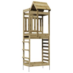 vidaXL Spēļu tornis Brūna 52,5 x 85 x 238 cm Cieta impregnēta koksne