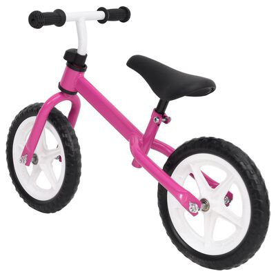 vidaXL līdzsvara velosipēds, 9,5 collu riteņi, rozā