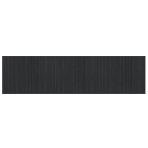 vidaXL paklājs, taisnstūra forma, pelēks, 80x300 cm, bambuss