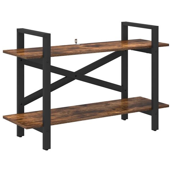 vidaXL Grāmatu plaukts Dūmaka ozols 100 x 33,5 x 64 cm