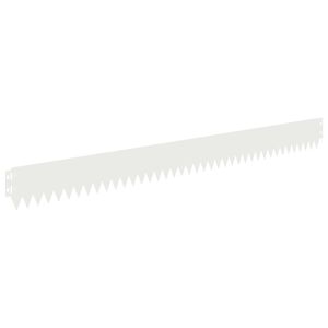 vidaXL Zāliena Apmale 30 gab. 103 x 10 cm Tērauds Balts
