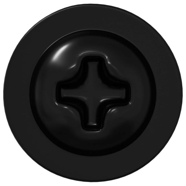 vidaXL Pa&scaron;vītņojamais Nags 2 pcs Melna 3,5 x 12 mm Dzelzs