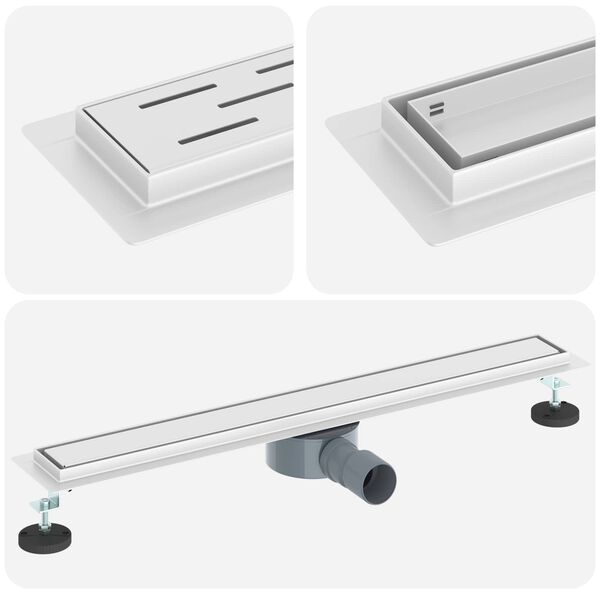 vidaXL Du&scaron;as noteka 2-in-1 ar 360&deg; sūkni Sudraba 70 cm