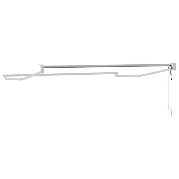 vidaXL Elektriskā izvelkamā nojumes rāmja Balts 2,5 x 2 m Alumīnijs