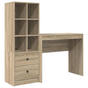 vidaXL Galds Sonoma ozols 135,5 x 40 x 127 cm 2 gab.