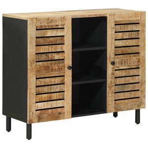 vidaXL Uzglabā&scaron;anas skapji Dabiska 90 x 33 x 75 cm Cieta mango koksne