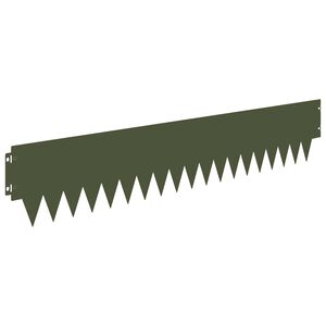 vidaXL Zāliena Apmale 20 pcs 103 x 20 cm tērauds Olīvu zaļ&scaron;