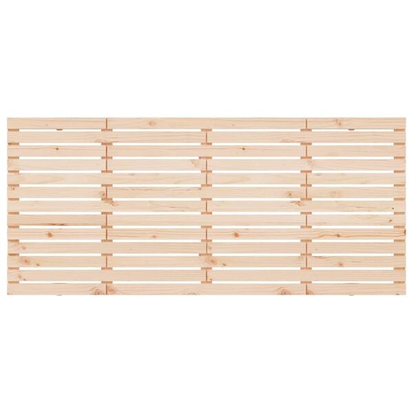 vidaXL sienas galvgalis, 186x3x91,5 cm, priedes masīvkoks