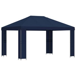 vidaXL Nojume 4 &times; 3 m Zila Poliesters un tērauds 190 gsm
