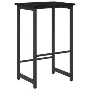 vidaXL Bāra krēsls Melns ozols 40 x 32 x 74 cm Inženierijas koks