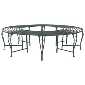 vidaXL Koku sols 8-Sēdvietu skaits &Oslash; 160 x 44 cm Tērauds