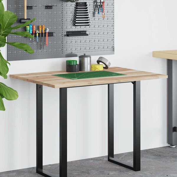 vidaXL galda virsma, 100x70x2 cm, neapstrādāts akācijas masīvkoks