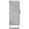 vidaXL kumode, betona pelēka, 69,5x34x90 cm, inženierijas koks