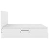 vidaXL Gulta ar uzglabā&scaron;anas vietu un matraci Tīra balta 180 x 200 cm