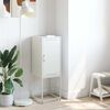 vidaXL augstais skapītis, balts, 36x39x107 cm, tērauds