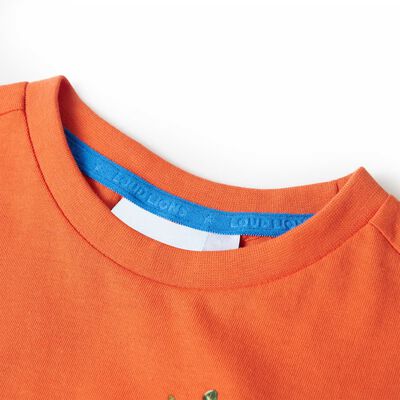 Bērnu T-krekls, koši oranžs, 92