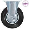 vidaXL fiksēti ritenī&scaron;i, 24 gab., 125 mm