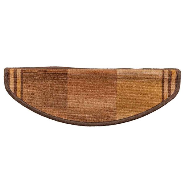 vidaXL kāpņu paklāji, 10 gab., pa&scaron;līmējo&scaron;i, 65x21x4 cm, brūni