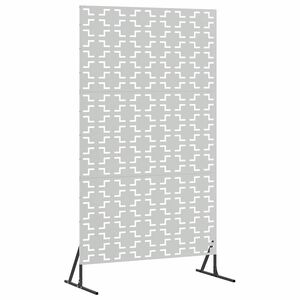 vidaXL Privātuma ekrāns 100 x 50 x 180 cm Cinkota tērauda Sudraba