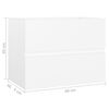 vidaXL skapītis ar iebūvētu izlietni, balts, skaidu plāksne