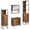 vidaXL Vannas istabas mēbeļu komplekts 4 pcs Brūna 33 x 33 x 185.5 cm