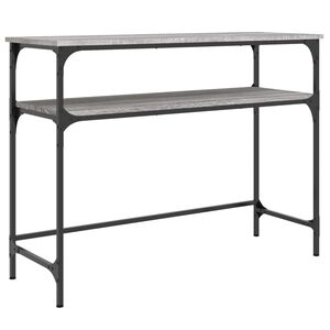 vidaXL konsoles galdiņ&scaron;, pelēcīgs, 100x35,5x75 cm, inženierijas koks