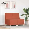 vidaXL Modulārais bezrku dīvāns 2 pcs Oranža 55 x 74 x 82 cm