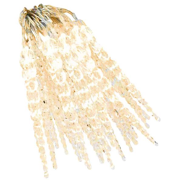 vidaXL Ziemassvētku lampiņas lāsteku formā, 40 gab., baltas, akrils