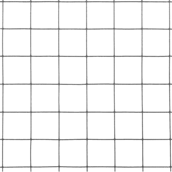 vidaXL stiepļu žogs, tērauds ar PVC pārklājumu, 10x1 m, pelēks