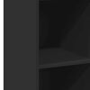 vidaXL augstais skapītis, melns, 40x41x124 cm, inženierijas koks