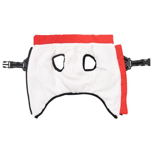 vidaXL Suņu mētelis Sarkana L40 Fleece un Poliesters