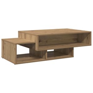 vidaXL kafijas galdiņ&scaron;, koka krāsa, 105x55x32 cm, inženierijas koks