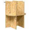 vidaXL terrārija pamats ar plauktu Brūna 40 x 40 x 50 cm OSB