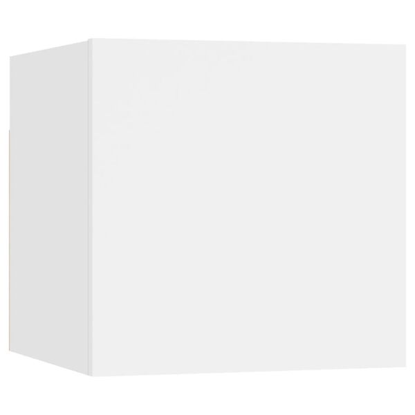 vidaXL sienas TV skapī&scaron;i, 8 gab., balti, 30,5x30x30 cm