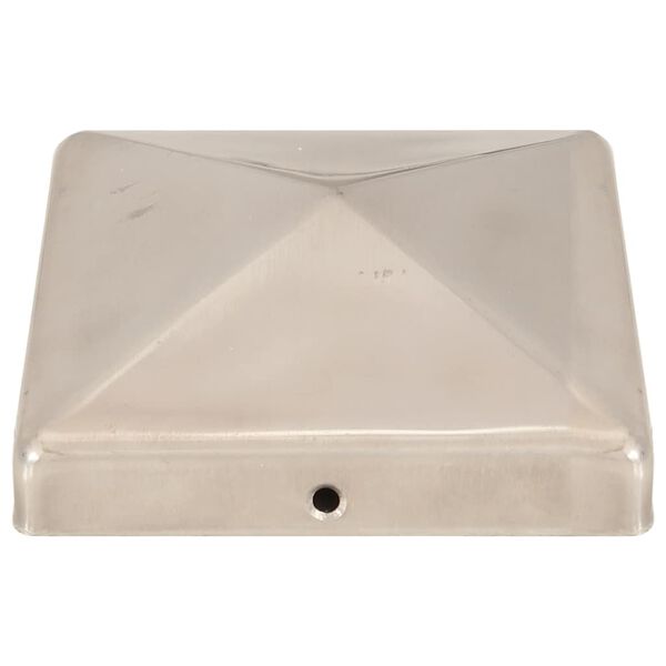 vidaXL stabu cepurītes, 6 gab,. nerūsējo&scaron;s tērauds, 101x101 mm