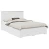vidaXL Gultas rāmis ar atvilktni Balts 140 x 190 cm Inženierijas koks