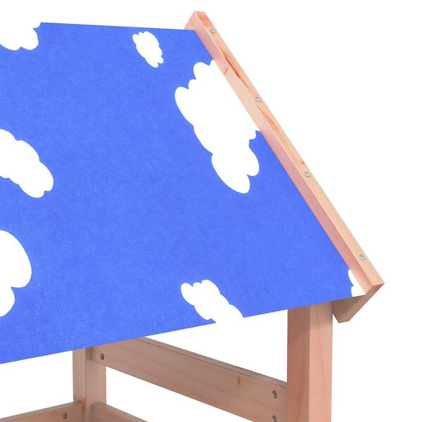 vidaXL Spēļu tornis Brūna 110,5 x 52,5 x 215cm Cieta Douglas koksne