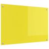 vidaXL Virtuves aizsargpaneļi Dzeltena 90 x 60 cm rūdīts stikls