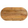 vidaXL galda virsma, 140x50x2,5 cm, ovāla, mango masīvkoks