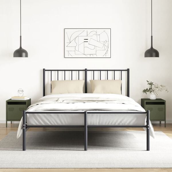 vidaXL naktsskapī&scaron;i, 2 gab., olīvu zaļi, 35x39x43,5 cm, tērauds