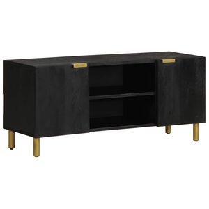 vidaXL TV skapītis, 105x33x46 cm, melns, inženierijas koks