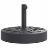 vidaXL saulessarga pamatne ar riteņiem, &Oslash;38 / 48 mm kātiem, 25 kg