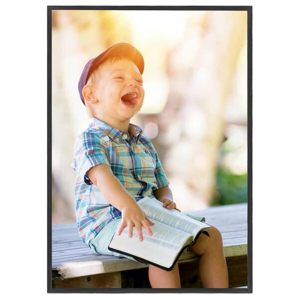 vidaXL foto rāmji, 3 gab., galdam, melni, 18x24 cm, MDF