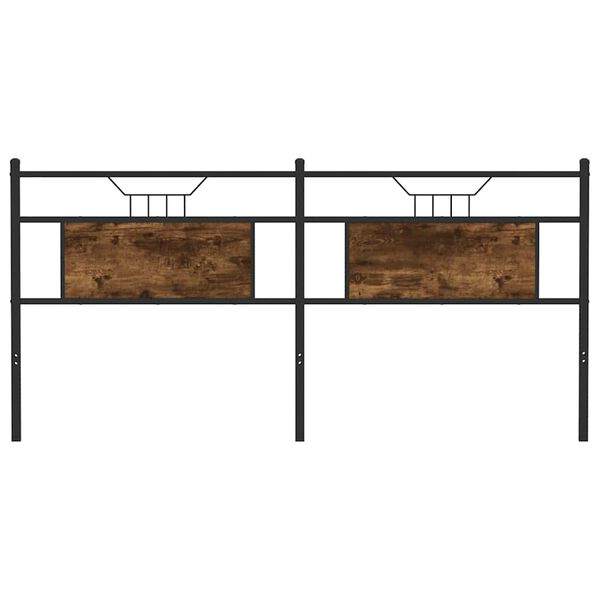 vidaXL rezerves galvgalis, ozolkoka krāsa, 180 cm, inženierijas koks, tērauds