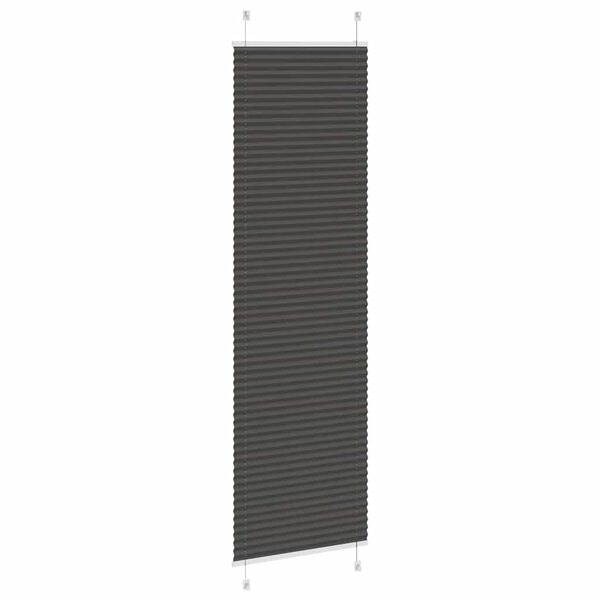 vidaXL kroku žalūzija melna 60x200 cm auduma platums 59,4 cm