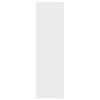 vidaXL skapis ar atvilktni, balts, 55,5x34x119,5 cm, inženierijas koks