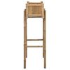 vidaXL Dārza podiņ&scaron; ar turētāju Dabiska 50 x 38 x 114 cm Bambuss