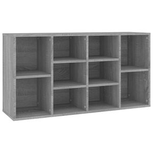 vidaXL apavu plaukts, pelēks, 103x30x55 cm, inženierijas koks