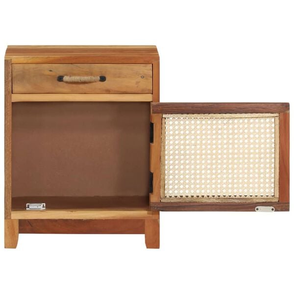 vidaXL naktsskapītis, 40x30x50 cm, pārstrādāts masīvkoks